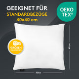 Microfaserkissen - geeignet für Allergiker, in verschiedenen Größen - Made in Germany