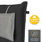 Hochlehnerauflage 2er Set MARBELLA - Gartenstuhl Auflage, bequeme Sitzauflage für Gartenmöbel, Stuhlkissen