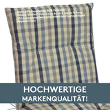Hochlehnerauflage 2er Set MARBELLA - Gartenstuhl Auflage, bequeme Sitzauflage für Gartenmöbel, Stuhlkissen