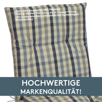 Hochlehnerauflage 2er Set MARBELLA - Gartenstuhl Auflage, bequeme Sitzauflage für Gartenmöbel, Stuhlkissen