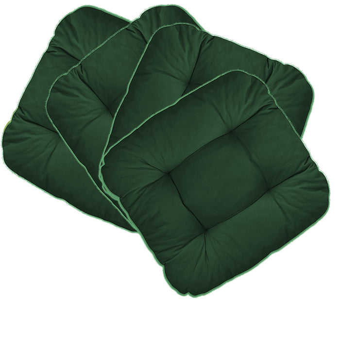 Stuhlkissen LISA CAPRI 4er Set - Sitzkissen für Gartenstuhl, Küchenstuhl oder Esszimmerstuhl