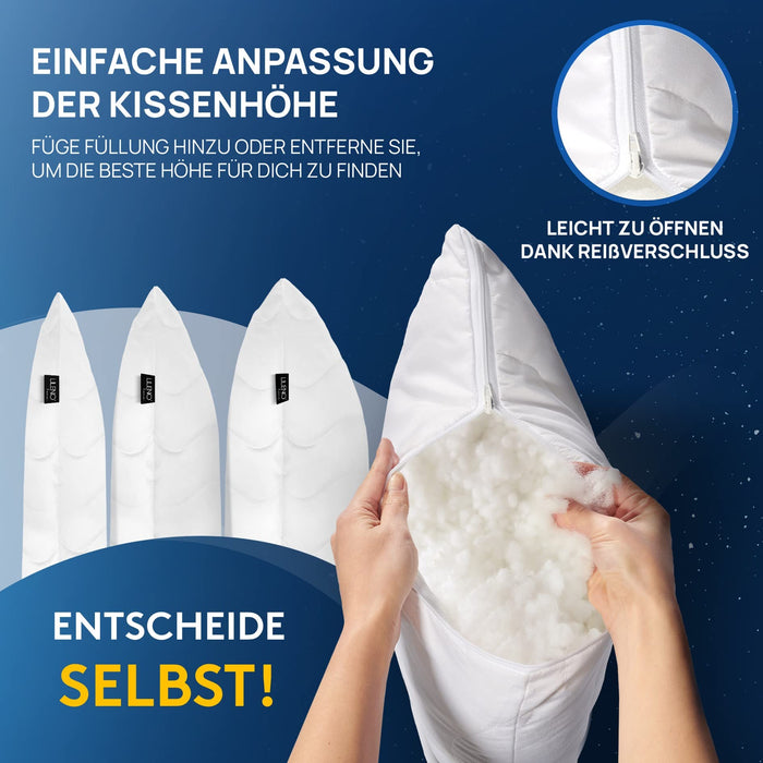 Kopfkissen - gestepptes Kissen in verschiedenen Größen - Made in Germany