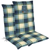 Hochlehnerauflage Gartenstuhl Auflage 2er Set FLORENCE, bequeme Sitzauflage für Gartenmöbel, Stuhlkissen