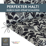 Niedriglehnerauflage 2er Set MARBELLA - Gartenstuhl Auflage, bequeme Sitzauflage für Gartenmöbel, Stuhlkissen