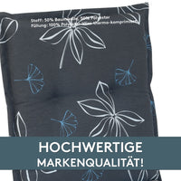 Hochlehnerauflage Gartenstuhl Auflage 2er Set FLORENCE, bequeme Sitzauflage für Gartenmöbel, Stuhlkissen