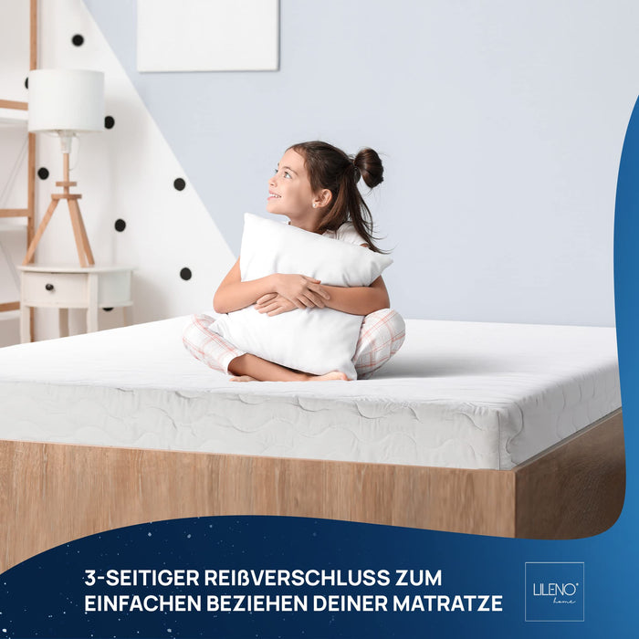Matratzenschoner mit Reißverschluss - waschbarer Matratzenschoner ideal für Allergiker