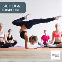 Yogamatte Gymnastikmatte 180x60 cm inkl. Tragegurt, rutschfeste Fitnessmatte