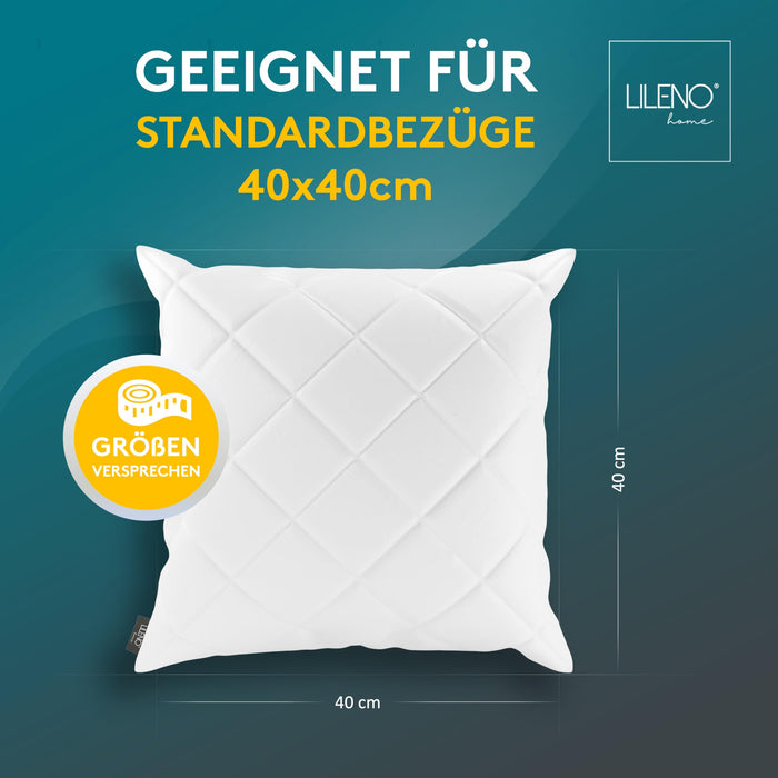 LILENO HOME 2er Set Kissenfüllung 40x40 cm