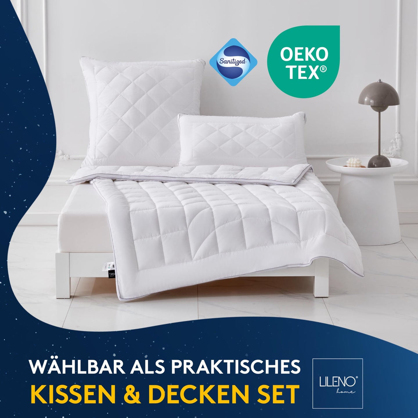 Premium Ganzjahresdecke mit CoolComfort Klimanetz - in verschiedenen Größen und optional mit Kissen