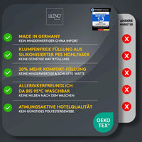 Kopfkissen - gestepptes Kissen in verschiedenen Größen - Made in Germany