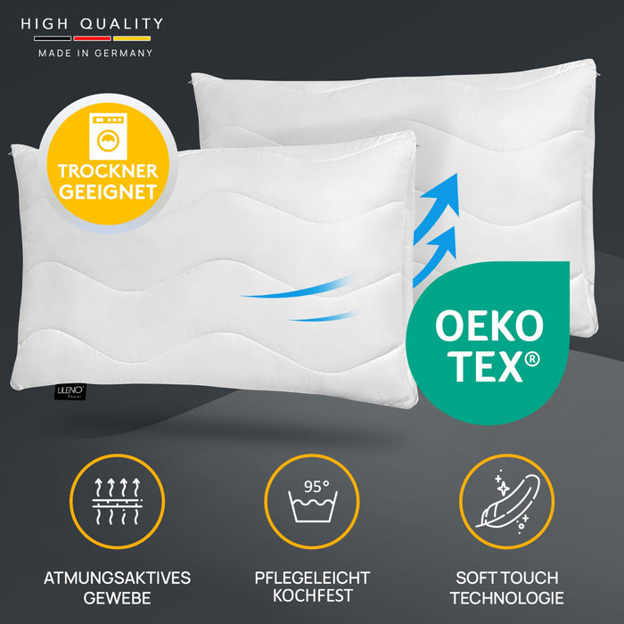 LILENO HOME Hoofdkussen, 30 x 30 cm, set van 6, als kussenvulling, bed LILENO HOME Hoofdkussen, 30 x 30 cm, set van 6, als kussenvulling, bed