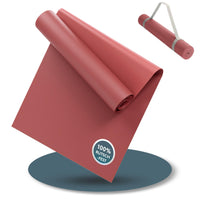 Yogamatte Gymnastikmatte 180x60 cm inkl. Tragegurt, rutschfeste Fitnessmatte