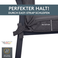 Niedriglehnerauflage 2er Set DUBAI - Gartenstuhl Auflage, bequeme Sitzauflage für Gartenmöbel, Stuhlkissen