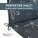 Polsterauflage Niedriglehner 2er Set, bequeme Sitzauflage für Gartenstühle, Stuhlkissen
