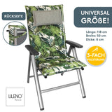 Hochlehnerauflage 2er Set MARBELLA - Gartenstuhl Auflage, bequeme Sitzauflage für Gartenmöbel, Stuhlkissen