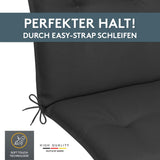 Niedriglehnerauflage 2er Set MARBELLA - Gartenstuhl Auflage, bequeme Sitzauflage für Gartenmöbel, Stuhlkissen