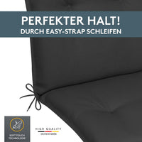 Niedriglehnerauflage 2er Set MARBELLA - Gartenstuhl Auflage, bequeme Sitzauflage für Gartenmöbel, Stuhlkissen