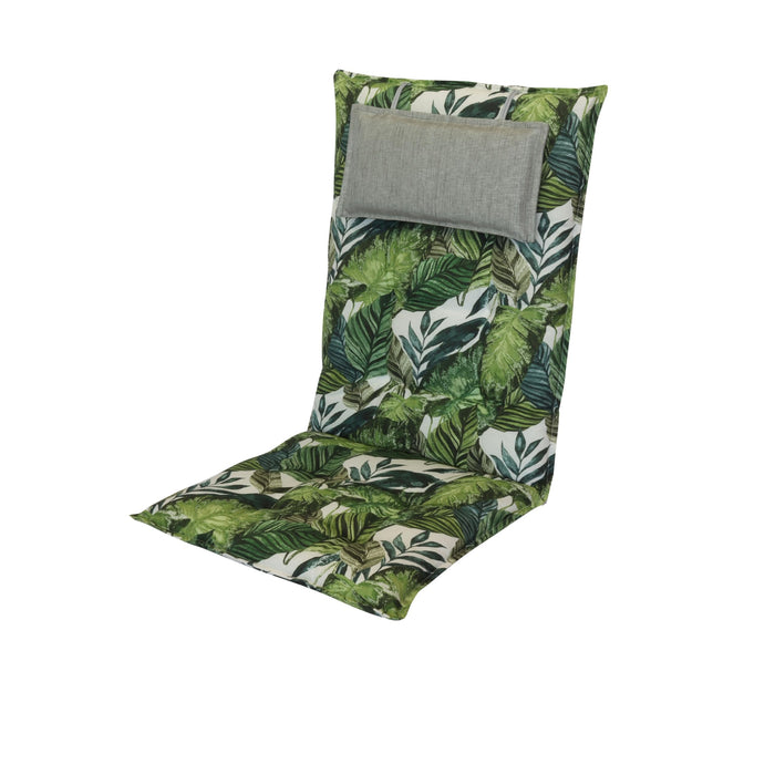 Hochlehnerauflage 2er Set MARBELLA - Gartenstuhl Auflage, bequeme Sitzauflage für Gartenmöbel, Stuhlkissen