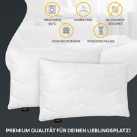 Kopfkissen - gestepptes Kissen in verschiedenen Größen - Made in Germany