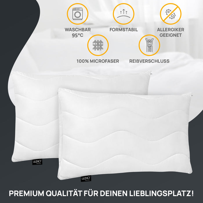Kopfkissen - gestepptes Kissen in verschiedenen Größen - Made in Germany