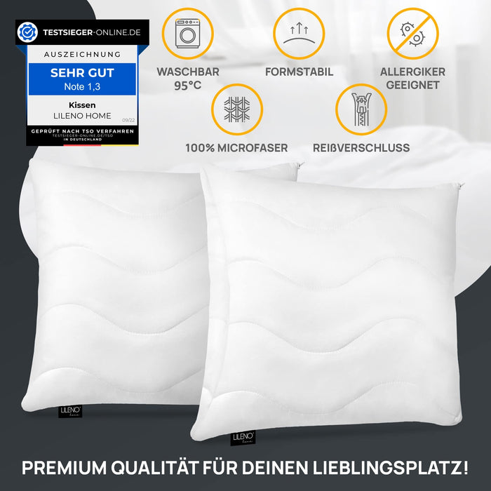 Kopfkissen - gestepptes Kissen in verschiedenen Größen - Made in Germany