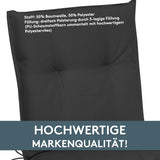 Niedriglehnerauflage 2er Set MARBELLA - Gartenstuhl Auflage, bequeme Sitzauflage für Gartenmöbel, Stuhlkissen