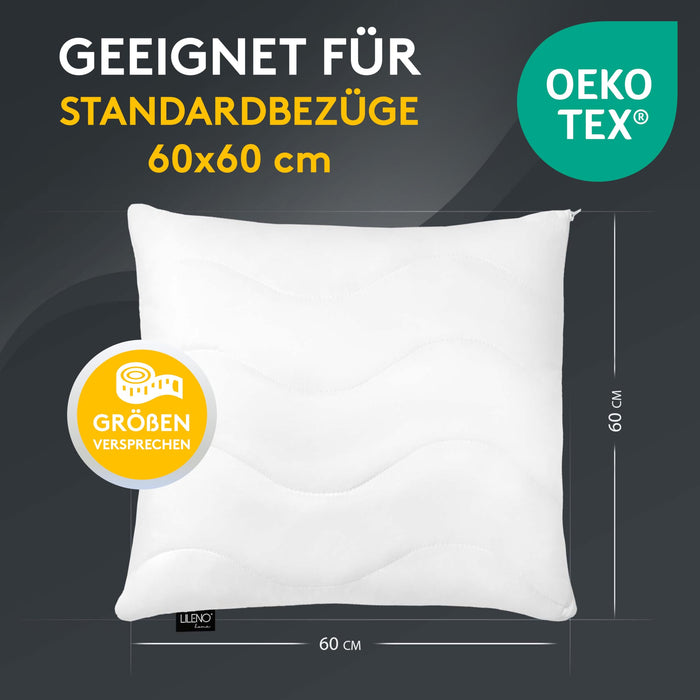 Kopfkissen - gestepptes Kissen in verschiedenen Größen - Made in Germany