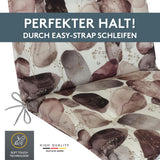 Niedriglehnerauflage 2er Set MARBELLA - Gartenstuhl Auflage, bequeme Sitzauflage für Gartenmöbel, Stuhlkissen