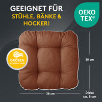 Stuhlkissen LISA CAPRI 2er Set - Sitzkissen für Gartenstuhl, Küchenstuhl oder Esszimmerstuhl