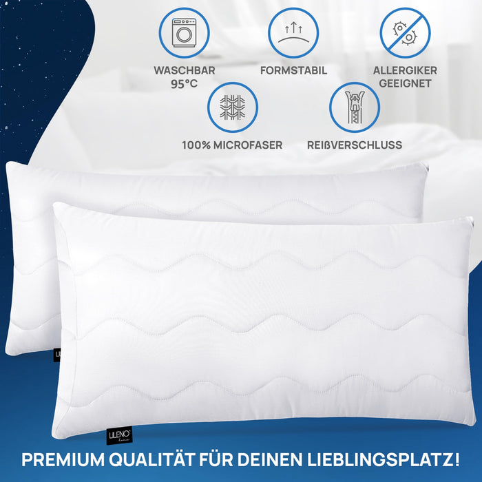 Kopfkissen - gestepptes Kissen in verschiedenen Größen - Made in Germany