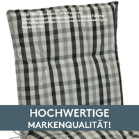 Hochlehnerauflage 2er Set MARBELLA - Gartenstuhl Auflage, bequeme Sitzauflage für Gartenmöbel, Stuhlkissen