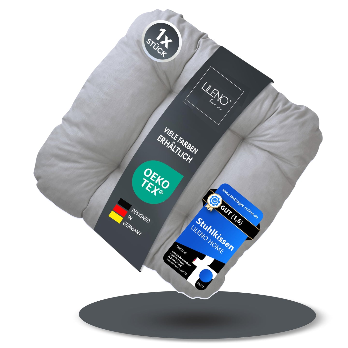 Stuhlkissen LISA CAPRI 1er Set - Sitzkissen für Gartenstuhl, Küchenstuhl oder Esszimmerstuhl