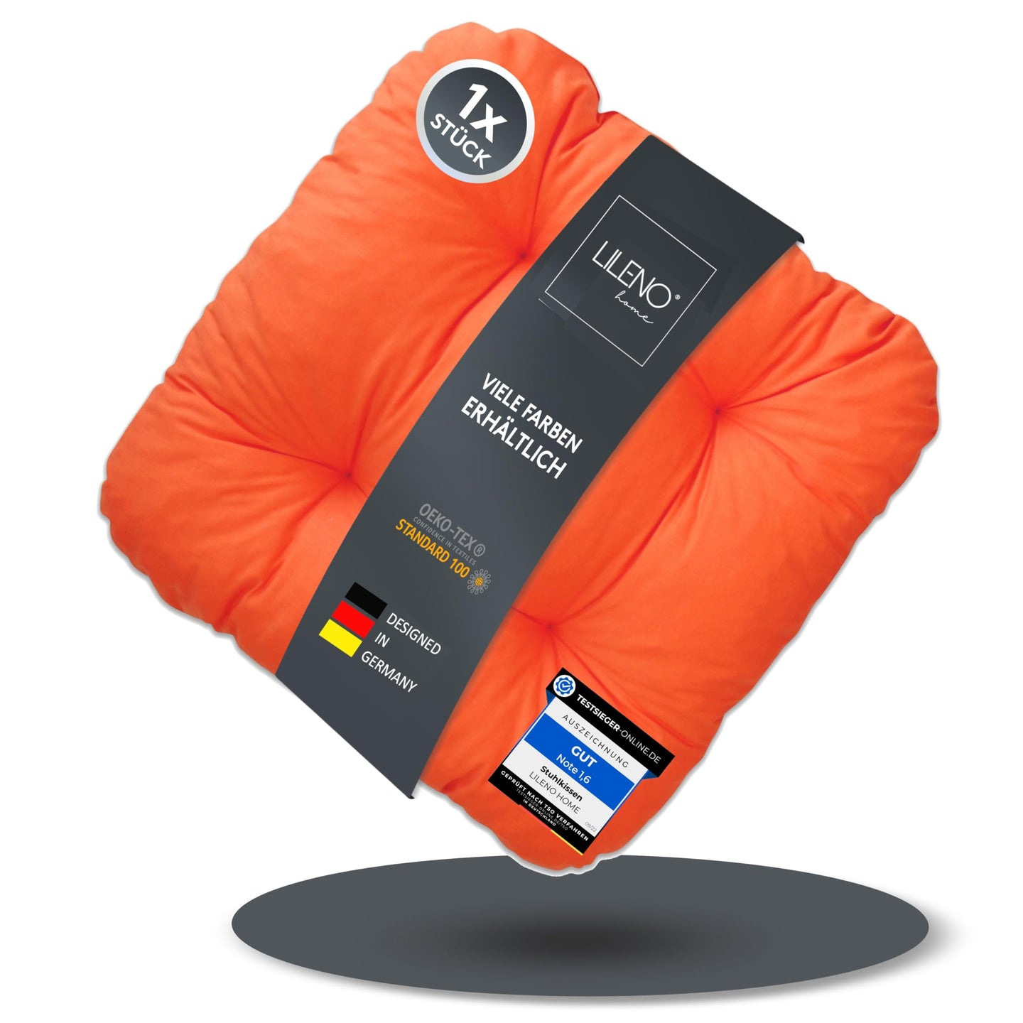 Stuhlkissen LISA CAPRI 1er Set - Sitzkissen für Gartenstuhl, Küchenstuhl oder Esszimmerstuhl