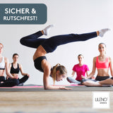 Yogamatte Gymnastikmatte 180x60 cm inkl. Tragegurt, rutschfeste Fitnessmatte