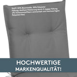 Hochlehnerauflage 2er Set MARBELLA - Gartenstuhl Auflage, bequeme Sitzauflage für Gartenmöbel, Stuhlkissen