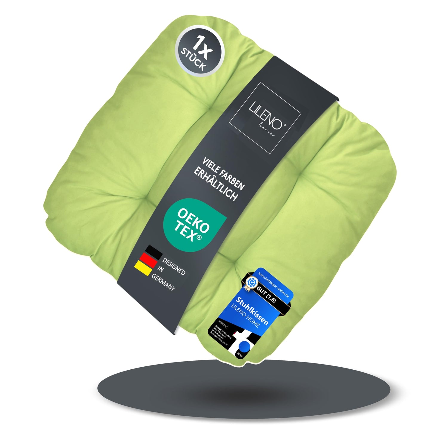 Stuhlkissen LISA CAPRI 1er Set - Sitzkissen für Gartenstuhl, Küchenstuhl oder Esszimmerstuhl
