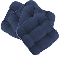 Stuhlkissen LISA CAPRI 4er Set - Sitzkissen für Gartenstuhl, Küchenstuhl oder Esszimmerstuhl