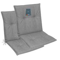 Niedriglehnerauflage 2er Set MARBELLA - Gartenstuhl Auflage, bequeme Sitzauflage für Gartenmöbel, Stuhlkissen