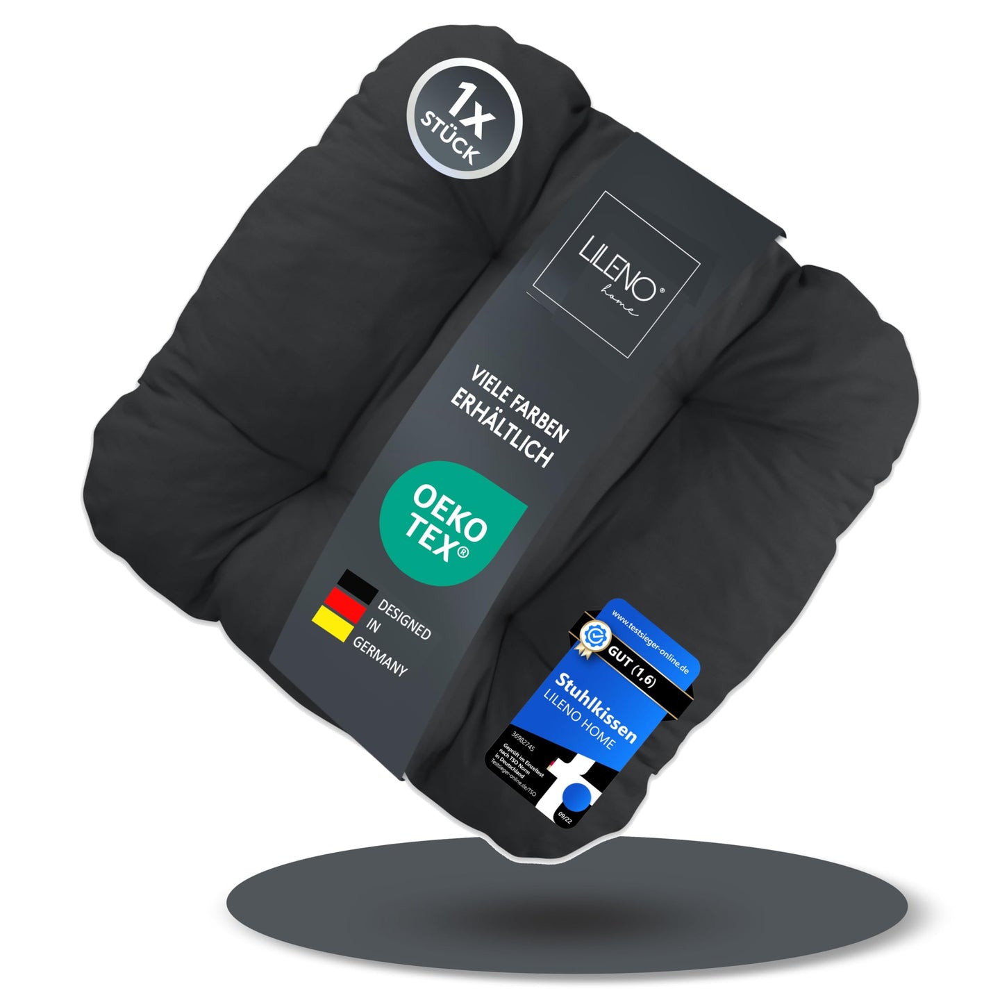 Stuhlkissen LISA CAPRI 1er Set - Sitzkissen für Gartenstuhl, Küchenstuhl oder Esszimmerstuhl