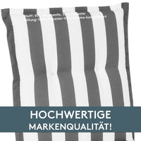 Polsterauflage Niedriglehner 2er Set, bequeme Sitzauflage für Gartenstühle, Stuhlkissen