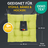 Stuhlkissen Linda Fiume 2er Set - Sitzkissen für Gartenstuhl, Küchenstuhl oder Esszimmerstuhl