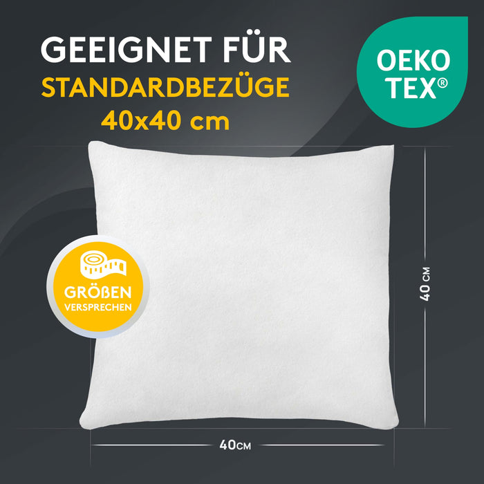 LILENO HOME 4er Set Kissenfüllung 40x40 cm