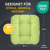 Stuhlkissen LISA CAPRI 2er Set - Sitzkissen für Gartenstuhl, Küchenstuhl oder Esszimmerstuhl