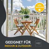 Stuhlkissen LISA CAPRI 4er Set - Sitzkissen für Gartenstuhl, Küchenstuhl oder Esszimmerstuhl