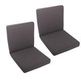 Niedriglehnerauflage 2er Set DUBAI - Gartenstuhl Auflage, bequeme Sitzauflage für Gartenmöbel, Stuhlkissen