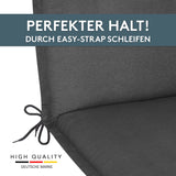 Polsterauflage Niedriglehner 2er Set, bequeme Sitzauflage für Gartenstühle, Stuhlkissen