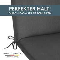 Polsterauflage Niedriglehner 2er Set, bequeme Sitzauflage für Gartenstühle, Stuhlkissen