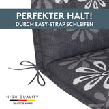 Polsterauflage Niedriglehner 2er Set, bequeme Sitzauflage für Gartenstühle, Stuhlkissen