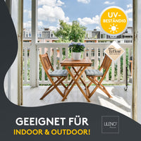 Stuhlkissen 2er Set LAURA TINO - Sitzkissen für Gartenstuhl, Küchenstuhl oder Esszimmerstuhl