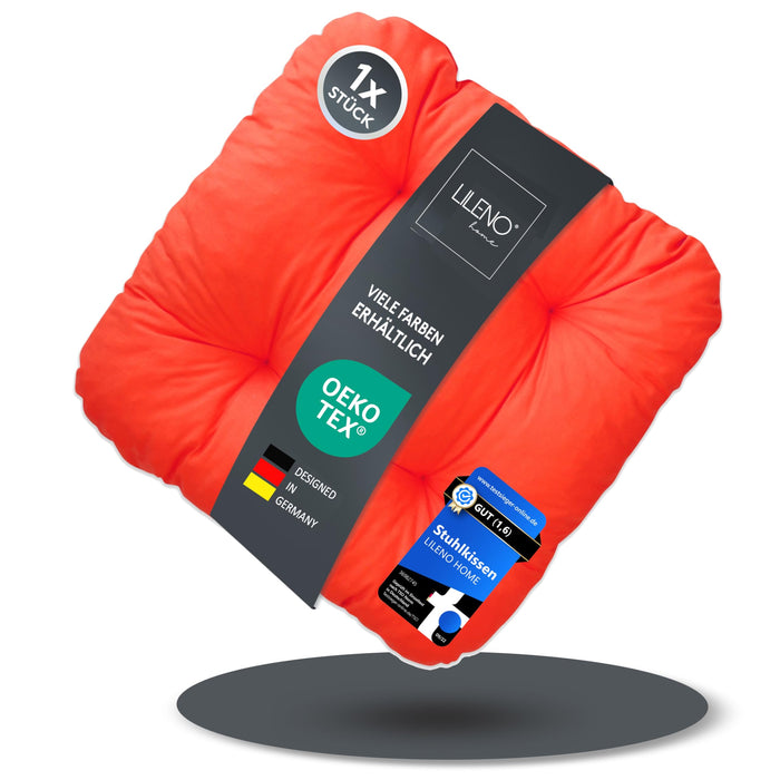 Stuhlkissen LISA CAPRI 1er Set - Sitzkissen für Gartenstuhl, Küchenstuhl oder Esszimmerstuhl